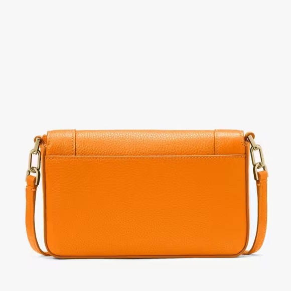Kate Spade Lena Mini Crossbody Orange with Flap Closure New Without Tag - Picture 6 of 10